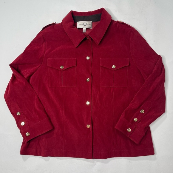 St John sport by Marie Gray womens Jacket size L red - Picture 1 of 6